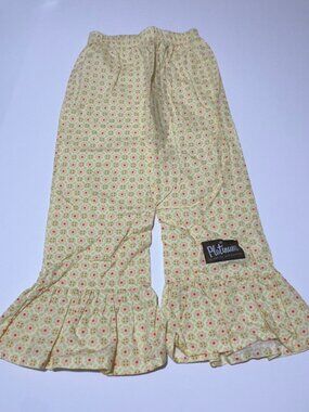 Matilda Jane Platinum Big Ruffles Yellow Floral size 6